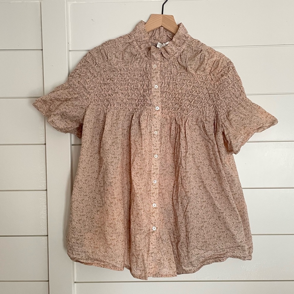 Olympia Etal-Nora Top in Pink Prairie